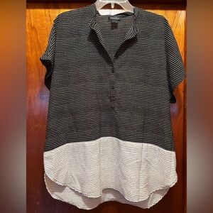 Lucky Brand Oversized Stripe Top